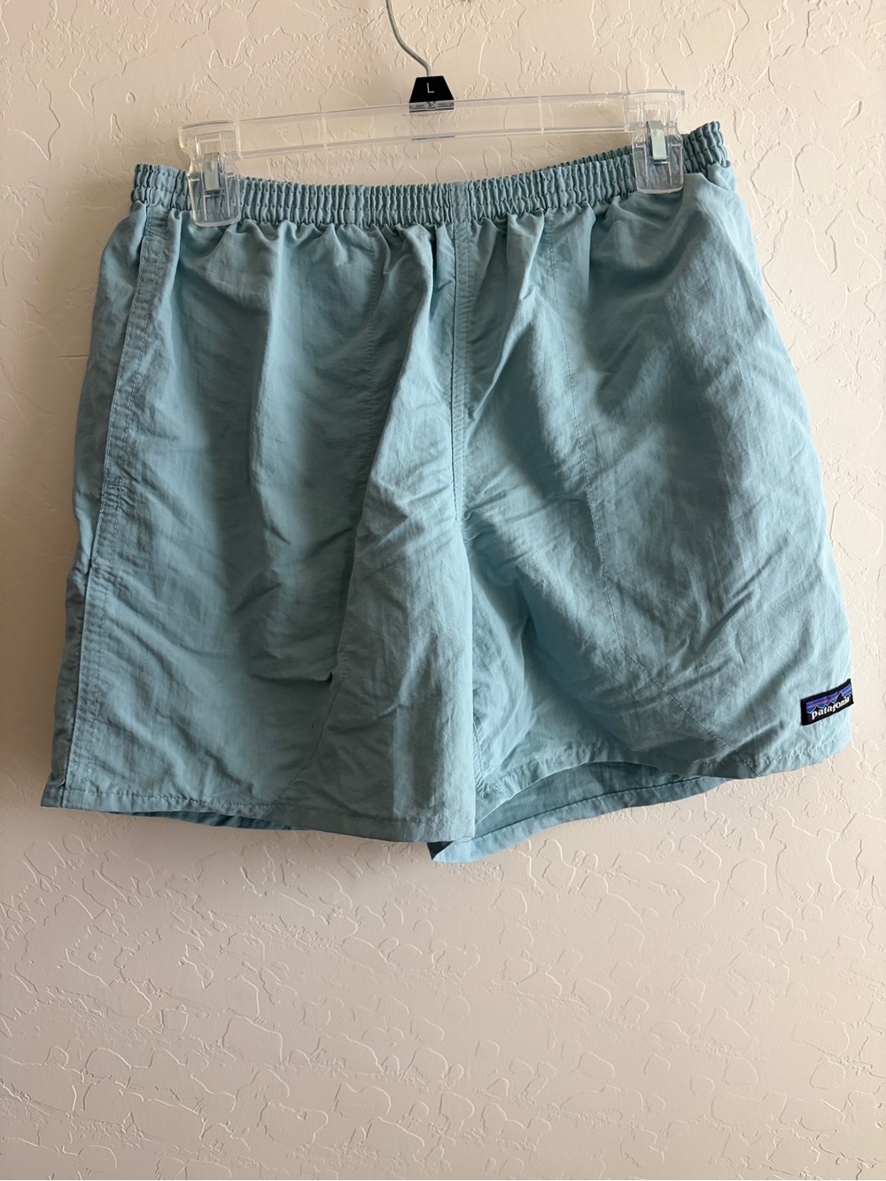 Patagonia Men's Pale Blue Elastic-Waist Hybrid Shorts